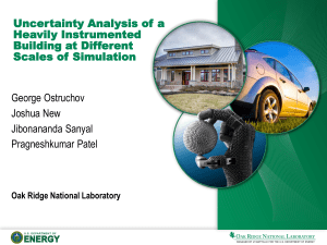 Uncertainty Analysis of a Heavily Instrumented Building at Different Scales of Simulation