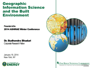 Geographic Information Science and the Built Environment