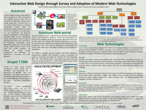 Interactive Web Design through Survey and Adoption of Modern Web-Technologies