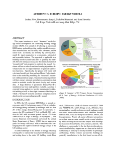 AUTOTUNE E+ BUILDING ENERGY MODELS