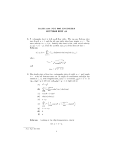 MATH 3150: PDE FOR ENGINEERS MIDTERM TEST #3