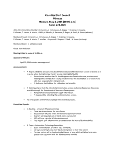 Classified Staff Council Minutes Monday, May 4, 2015 (10:00 a.m.) Room 223, DUC