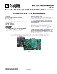 EVAL-AD5243SDZ User Guide UG-346