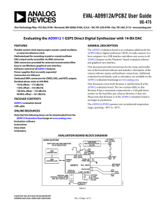 EVAL-AD9912A/PCBZ User Guide UG-475