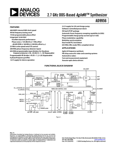 Agile Synthesizer AD9956