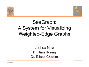 SeeGraph: A System for Visualizing Weighted-Edge Graphs Joshua New