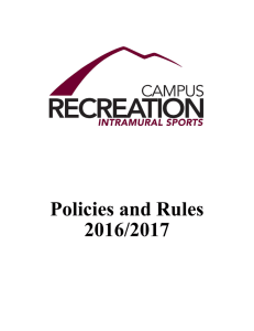 Policies and Rules 2016/2017