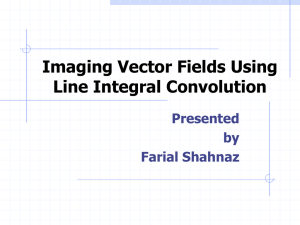 Imaging Vector Fields Using Line Integral Convolution Presented by