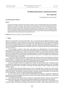 The Market Hydrocarbons in Commercial Contracts Mediterranean Journal of Social Sciences