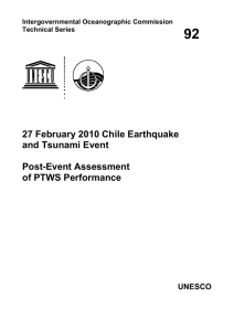 92  27 February 2010 Chile Earthquake and Tsunami Event