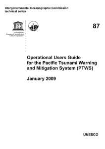 87  Operational Users Guide for the Pacific Tsunami Warning