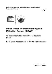 77 Indian Ocean Tsunami Warning and Mitigation System (IOTWS)