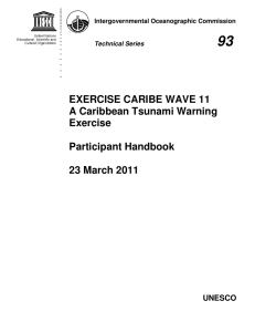 93  EXERCISE CARIBE WAVE 11 A Caribbean Tsunami Warning