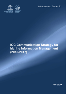 IOC Communication Strategy for Marine Information Management (2015-2017)