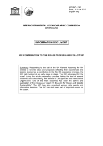 INFORMATION DOCUMENT INTERGOVERNMENTAL OCEANOGRAPHIC COMMISSION