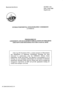 IOC/INF-  1140 Restricted  distribution Paris,  2 June 2000