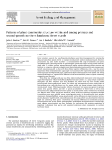 Patterns of plant community structure within and among primary and