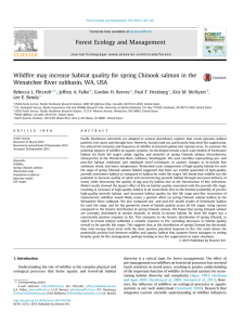 Wildfire may increase habitat quality for spring Chinook salmon in... Wenatchee River subbasin, WA, USA