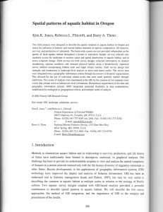 in patterns of habitat Spatial