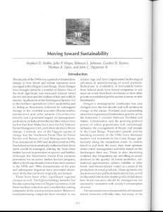 Moving toward Sustainability ll A.