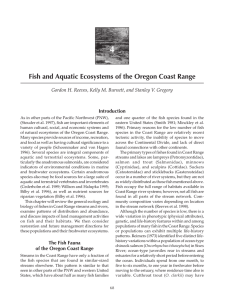 4 Fish and Aquatic Ecosystems of the Oregon Coast Range Introduction