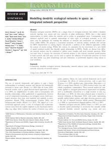 Modelling dendritic ecological networks in space: an integrated network perspective