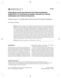 Untangling human development and natural gradients: