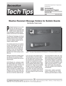 P Tech Tips Recreation Weather-Resistant Message Holders for Bulletin Boards