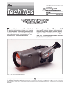 T Fire Handheld Infrared Viewers for Wildland Fire Applications