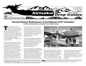 T Drop Guides Airtanker Ground Pattern Performance of the