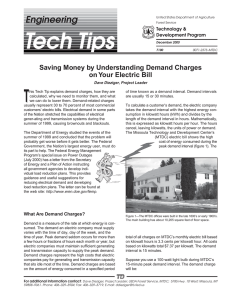 T Engineering Saving Money by Understanding Demand Charges on Your Electric Bill