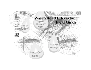 Water/Road Interaction Field Guide