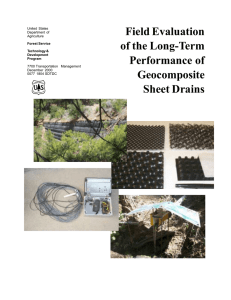 Field Evaluation of the Long-Term Performance of Geocomposite