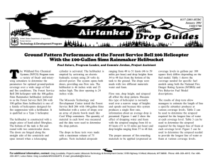 Ground Pattern Performance of the Forest Service Bell 206 Helicopter