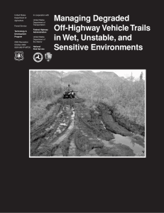 Managing Degraded Off-Highway Vehicle Trails