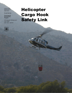 Helicopter Cargo Hook Safety Link United States