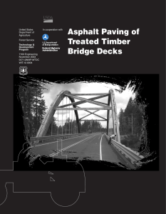 Asphalt Paving of Treated Timber Bridge Decks