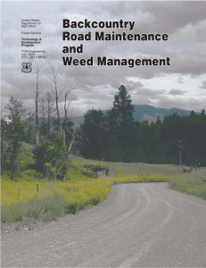 Backcountry Road Maintenance and Weed Management