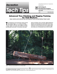 T Recreation Advanced Tree Climbing and Rigging Training for Trail Workers