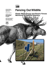 Fencing Out Wildlife Plastic Mesh Fences and Electric Fences United States