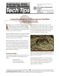 K Engineering, Safety &amp; Health, Recreation Controlling Rodents in Forest Service Facilities