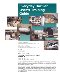 Everyday Hazmat User’s Training Guide