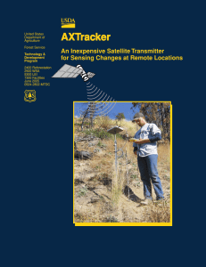 AXTracker An Inexpensive Satellite Transmitter for Sensing Changes at Remote Locations FRONT COVER