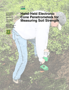 Hand-Held Electronic Cone Penetrometers for Measuring Soil Strength