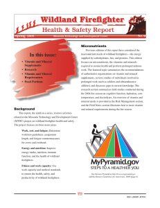 Wildland Firefighter Health &amp; Safety Report In	this	issue: Spring