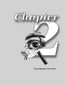 Chapter Investigation Overview i