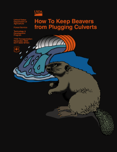 How To Keep Beavers from Plugging Culverts FRONT COVER