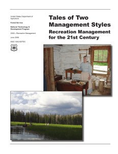 Tales of Two Management Styles Recreation Management for the 21st Century