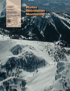 Winter Recreation Monitoring U.S. Department