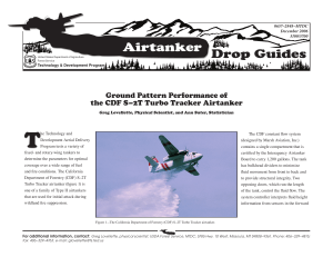T Airtanker Drop Guides Ground Pattern Performance of
